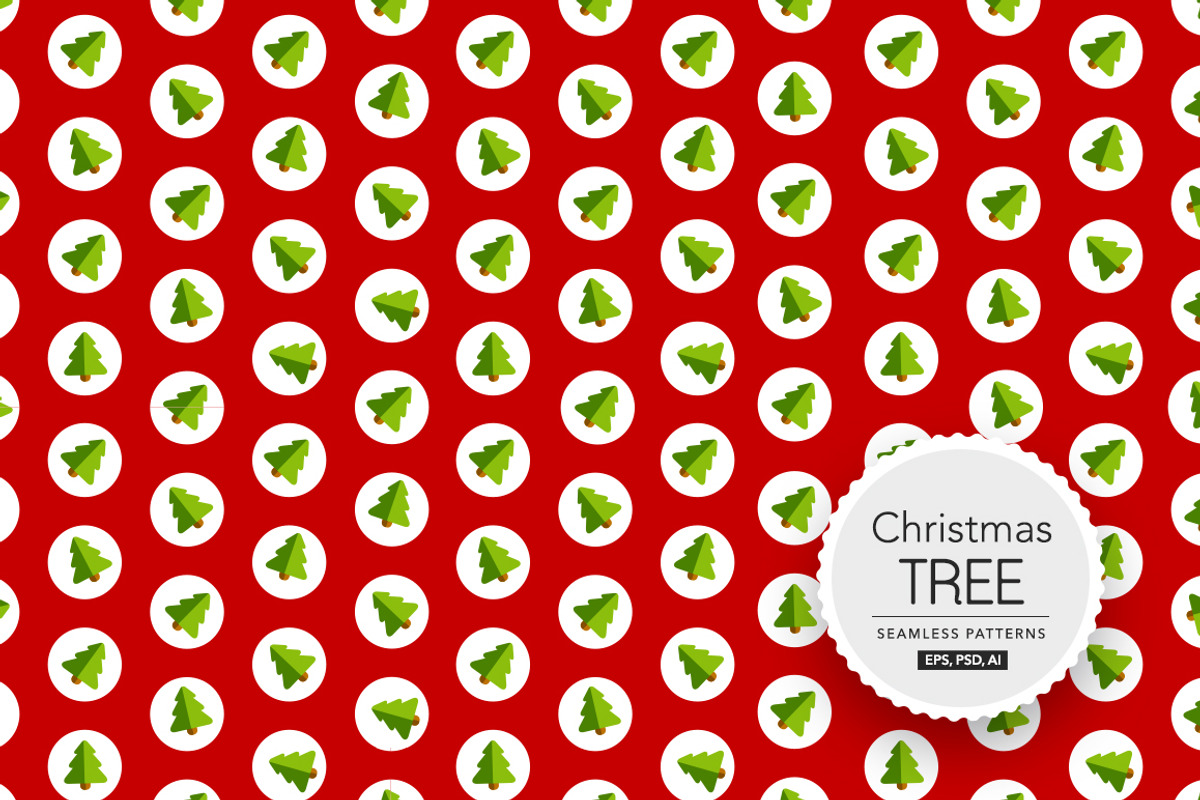 1 Christmas Tree Seamless Patterns, a Pattern Graphic by ToozDesign (Photo 11 of 15)