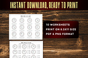 Telling Time Worksheets Printable, a Print Template by Graphicsnext (Thumbnail 4 of 4)