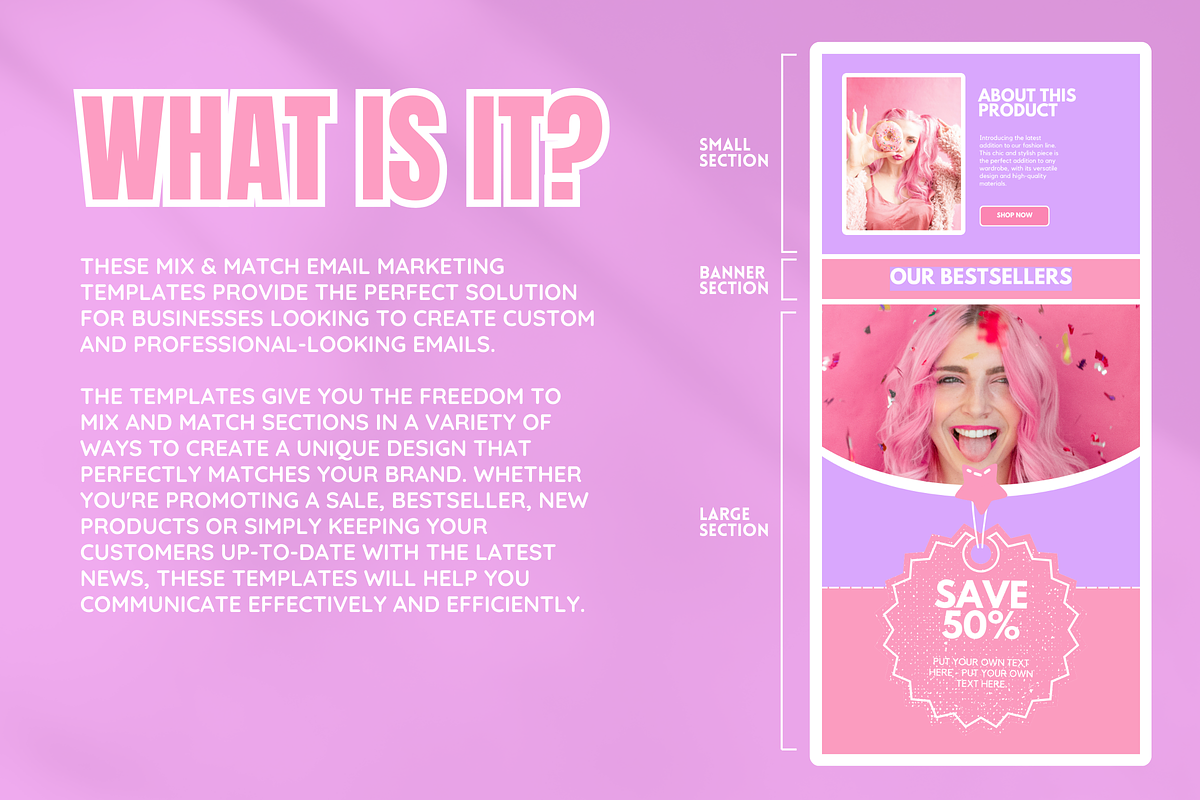 Happy Vibes Email Templates, an Email Template by SunshineStudioBoutique (Photo 2 of 9)