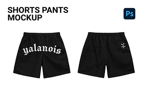 shorts pants mockup, a Bottom Mockup by yalanois