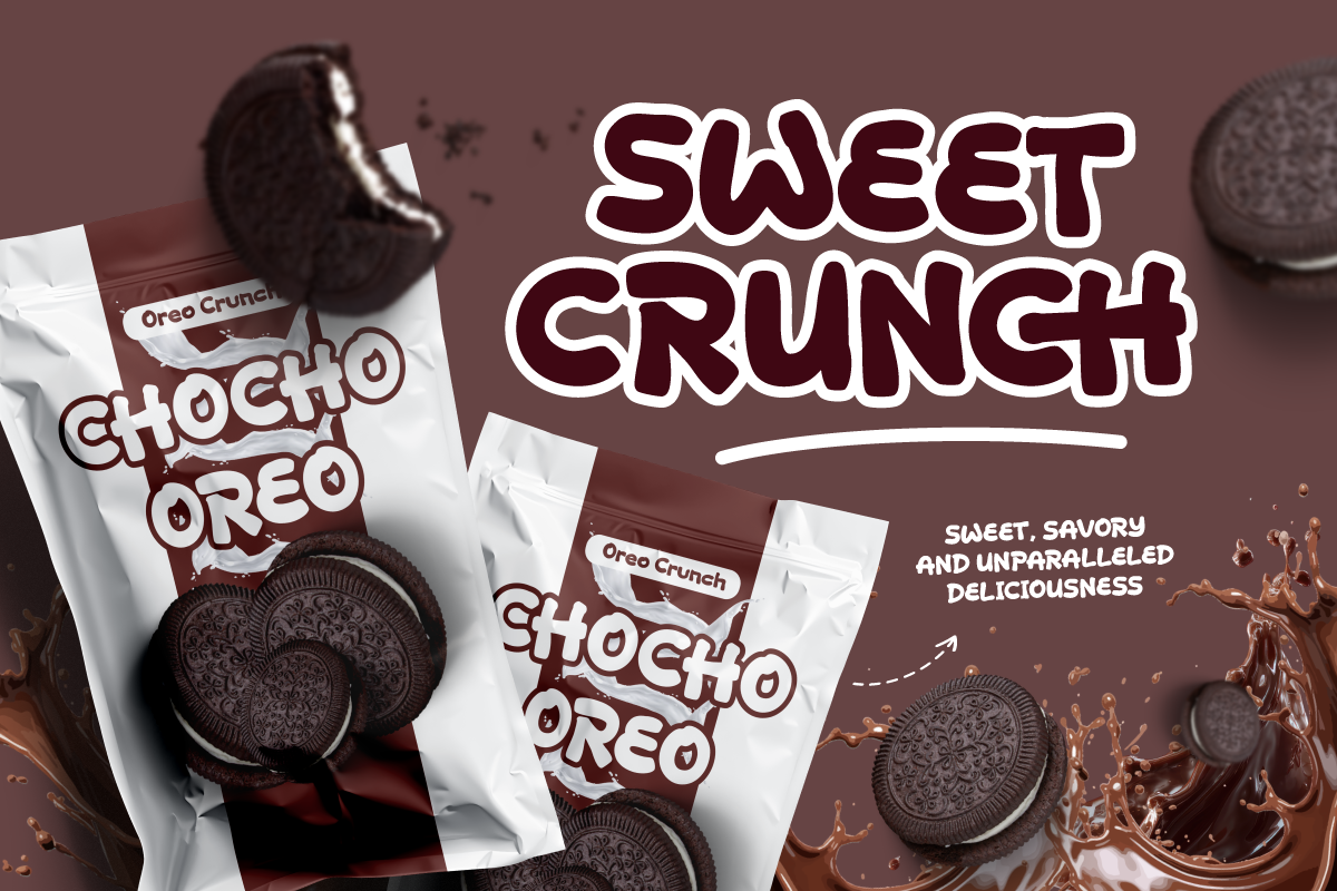 Choiys Cuke - Choco Display Font, a Handwritten Font by trabaskriya (Photo 7 of 10)
