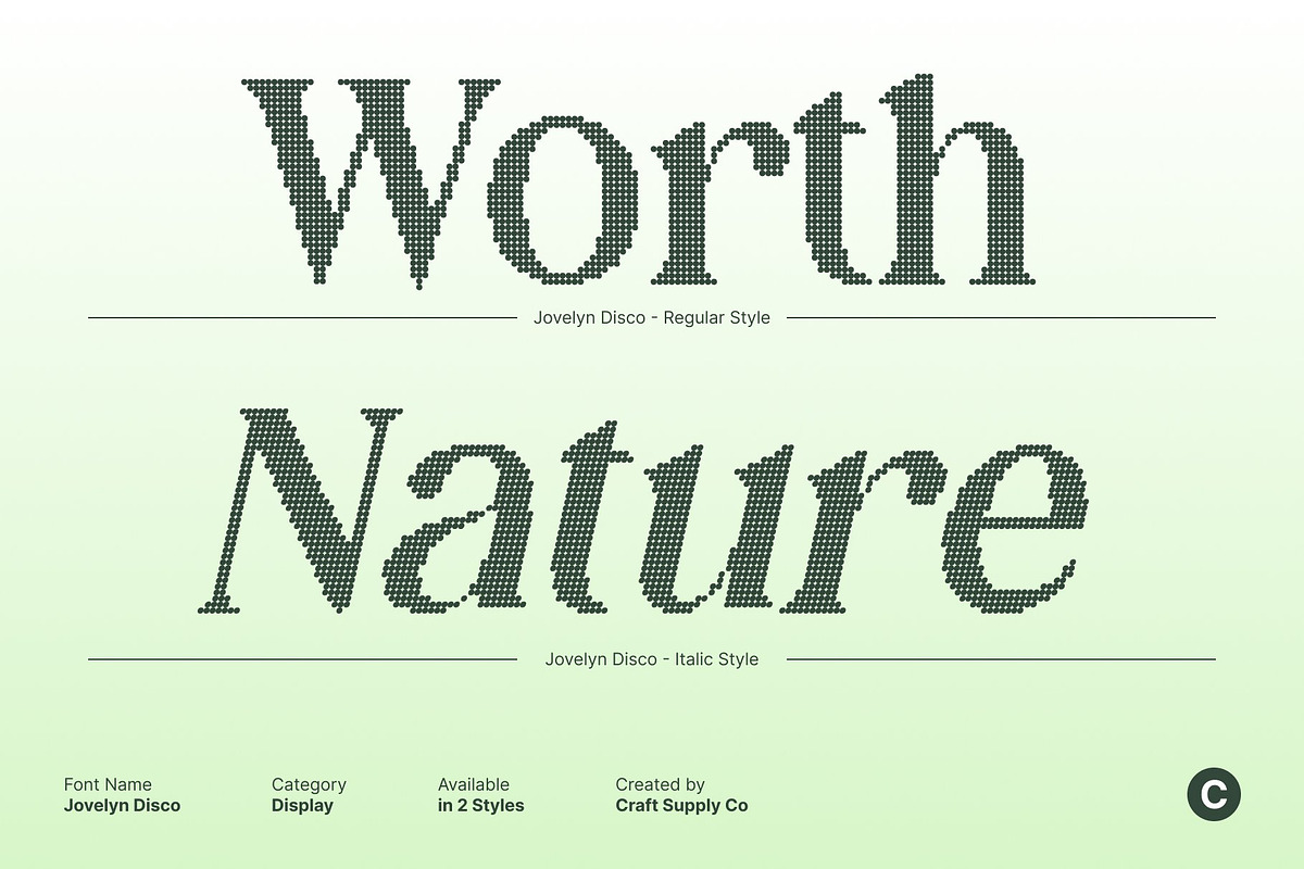 Jovelyn Disco, a Sans Serif Font by Craft Supply Co. (Photo 3 of 8)