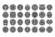 Aztec and Mayan Symbols & Ornaments, an Icon by Vector Portal (Thumbnail 5 of 6)