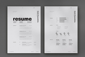 Grey Minimal Resume, a Resume Template by wavebreak