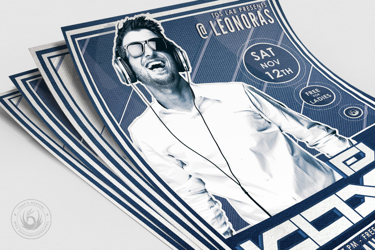DJ Guest Flyer Template V4, a Flyer Template by ThatsDesignArt (Photo 5 of 8)