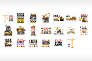 Construction Machinery Icons & Cards, an Object Graphic by Sopelkin (Thumbnail 2 of 2)