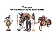 Vintage Horse Racing Clipart Bundle, a Sport Illustration by InkyQueenArt (Thumbnail 5 of 5)