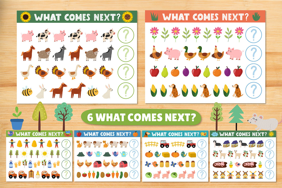 Farm Activity Pages for Kids, an Education Illustration by Gulnara Sabirova (Photo 16 of 19)