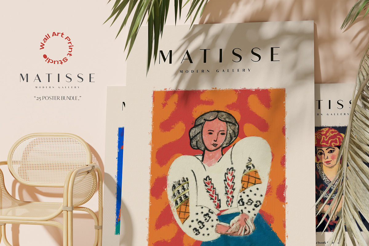 Matisse Modern Gallery 3, a Background Graphic by Wall Art Print Studio (Photo 12 of 16)