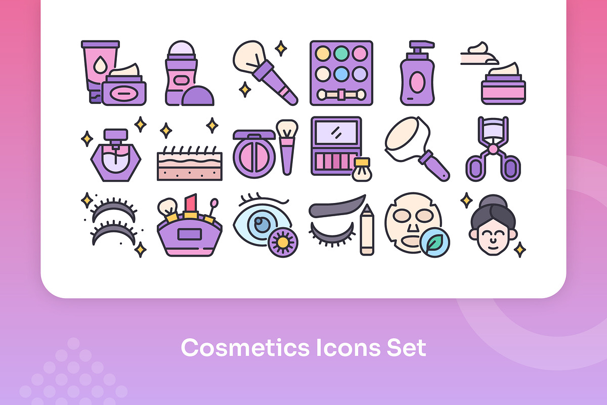 Cosmetics Icons Set - Filled Line, an Icon by Kmg Design (Photo 3 of 3)