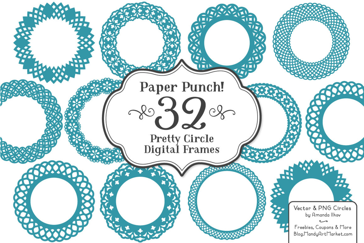 Vintage Lace Frames, an Illustration by Amanda Ilkov (Photo 2 of 5)