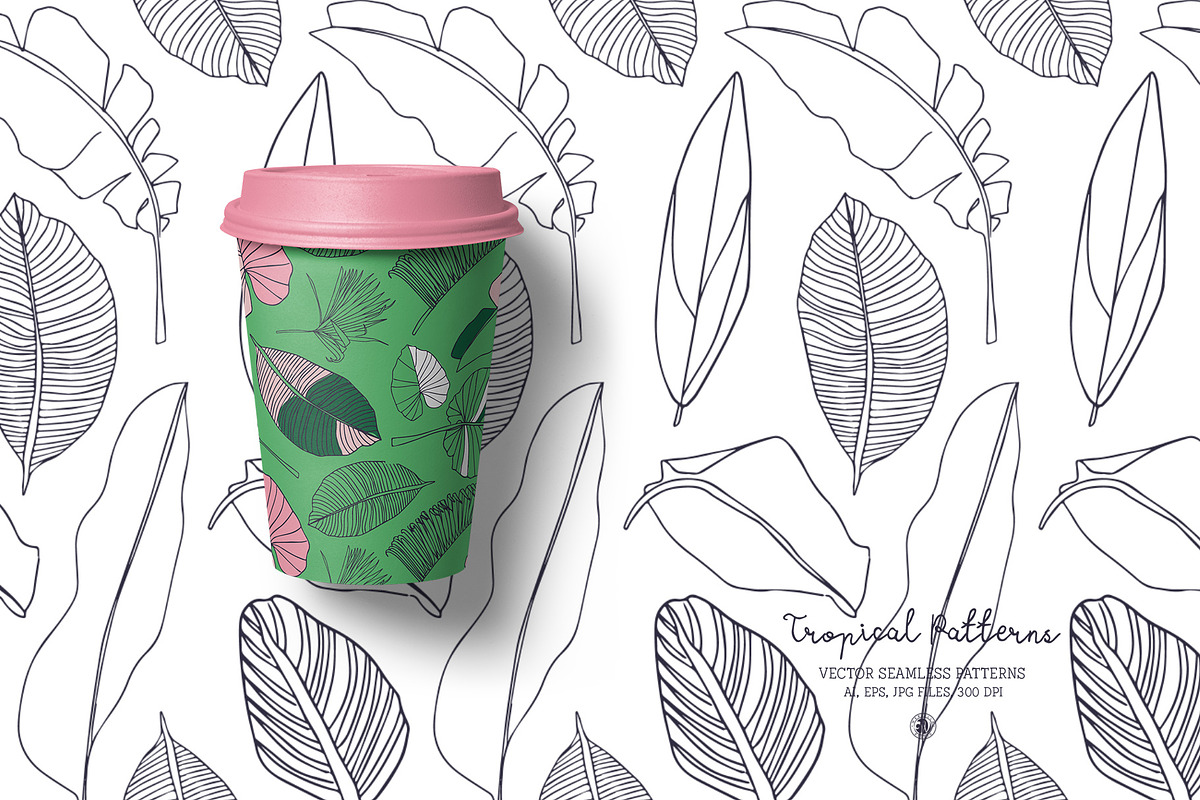 Tropical Patterns, a Pattern Graphic by Bloomart Studio (Photo 5 of 6)