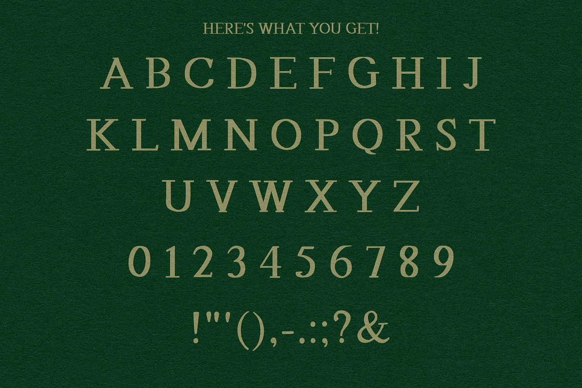 Oldtimer - A Classy, Hand-drawn Font, a Serif Font by Eric Pond Designs (Photo 2 of 3)