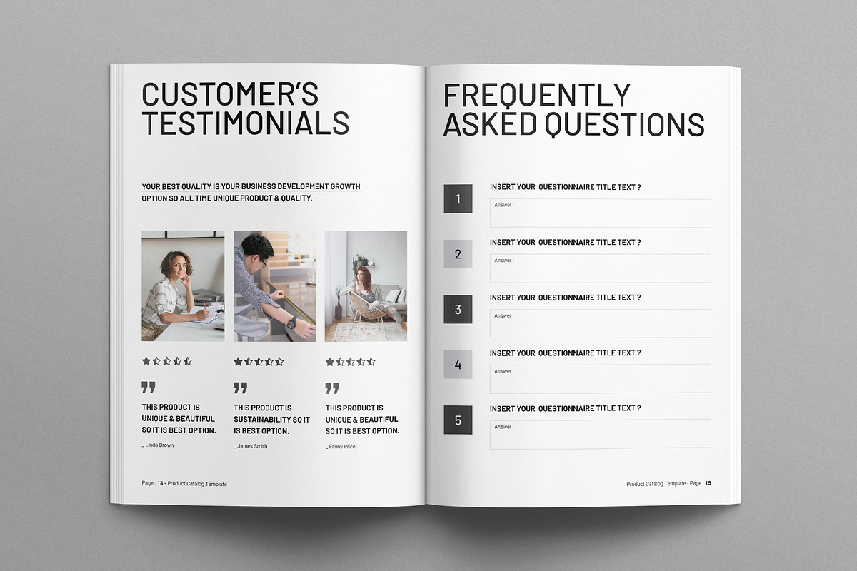 Product Catalog Template, a Brochure Template by E-Type (Photo 6 of 7)