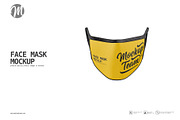 Face Mask Mockup Template, a Mask Mockup by mockupteam1 (Thumbnail 2 of 2)