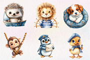 Nautical Clipart, Baby Sailor Clipar, an Illustration by CreationArt (Thumbnail 8 of 9)