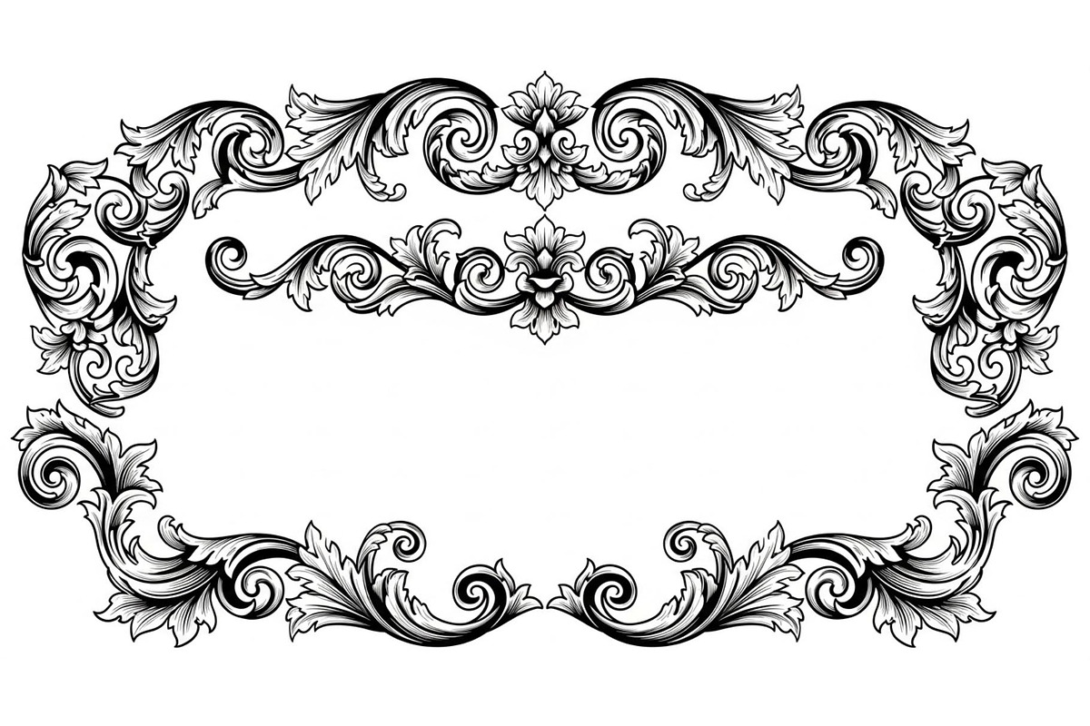Ornamental Vintage Frame Border Bund, an Illustration by Creativeshirt (Photo 31 of 31)