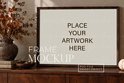 Autumn Horizontal Frame Mockup, a Household Mockup by AYAKA Studio Co. (Thumbnail 1 of 5)