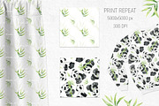 Panda Watercolor illustrations, an Animal Illustration by Fedulova Art (Thumbnail 4 of 11)