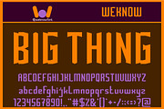 High Consequences font, a Font by weknow (Thumbnail 3 of 8)