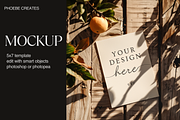 Rustic 5x7 Invitation Mockup PSD, a Mockup by PhoebeCreates (Thumbnail 5 of 7)