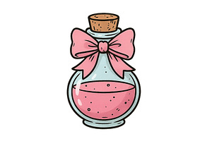 Colorful potion bottle with pink, an Arts & Entertainment Photo by ZinetroN