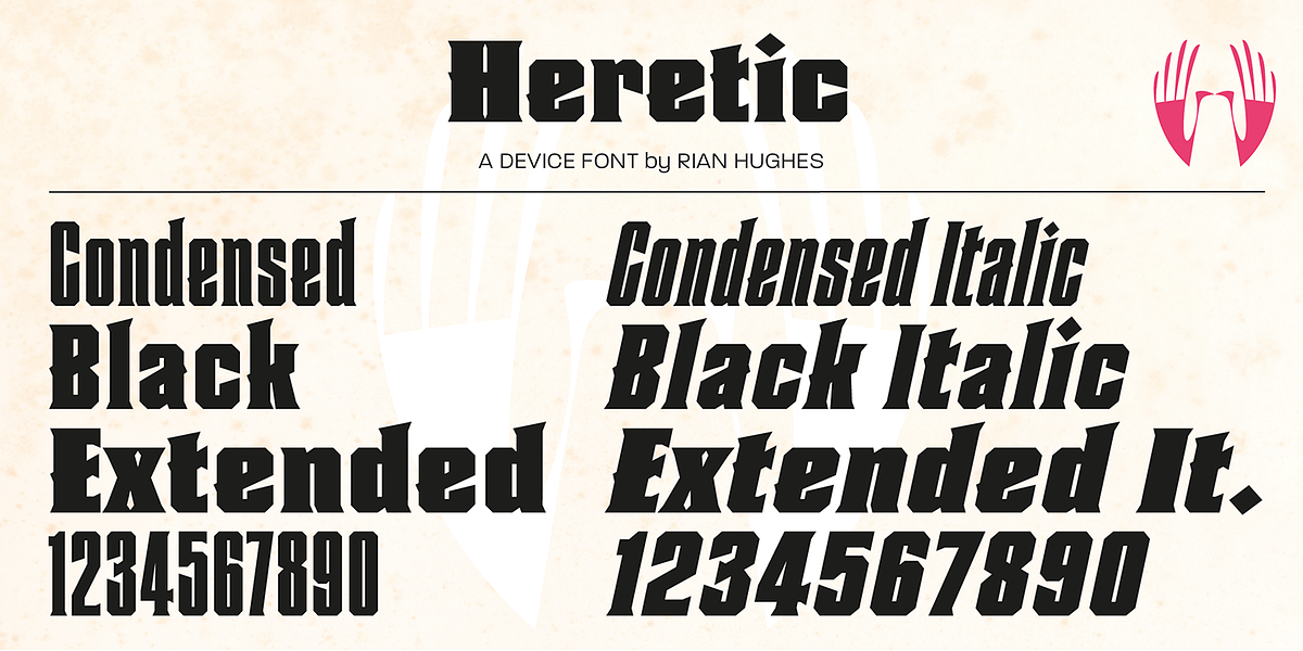 Heretic, a Serif Font by Device (Photo 2 of 5)