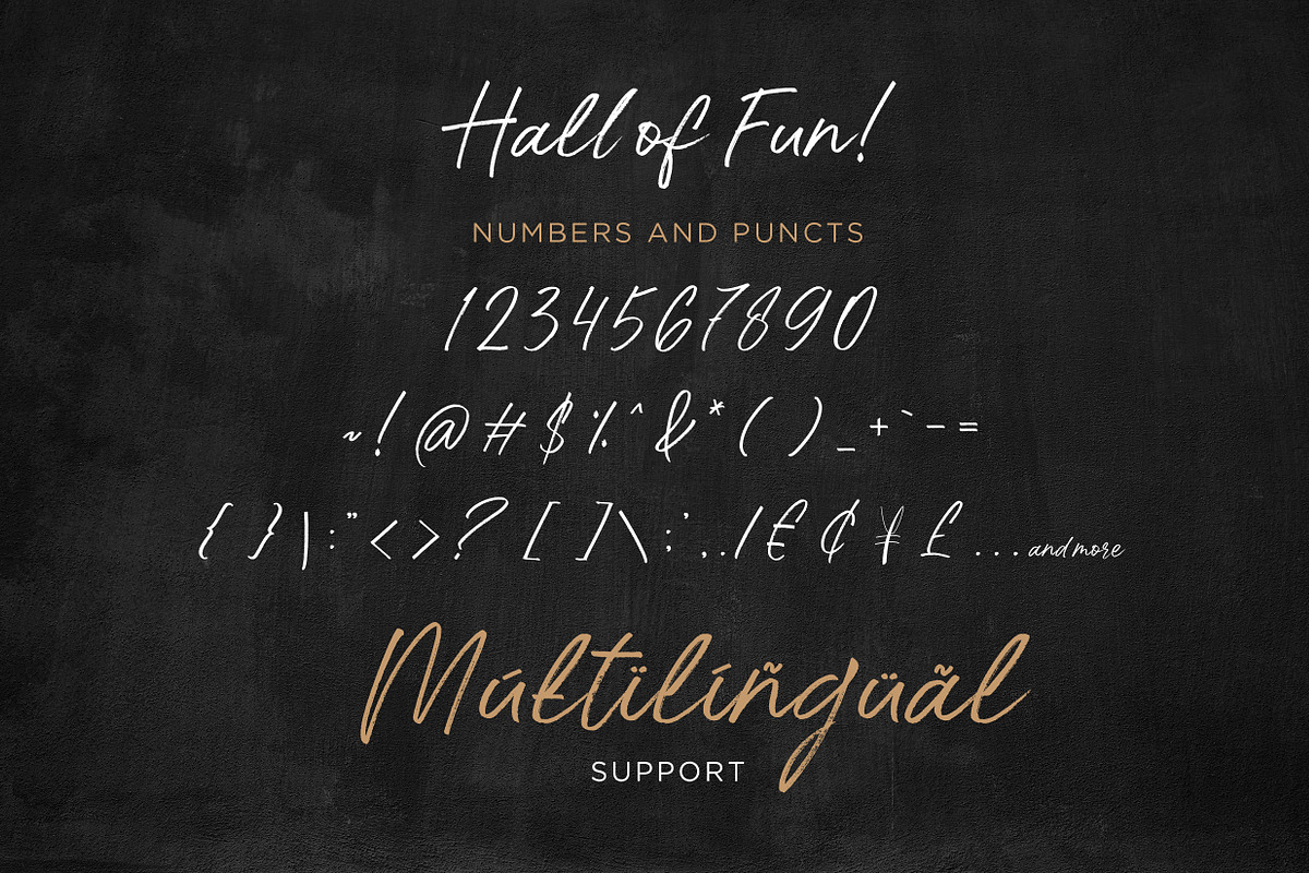 Hall Of Fun - Casual Elegant Font, a Script Font by Konstantine Studio (Photo 9 of 10)
