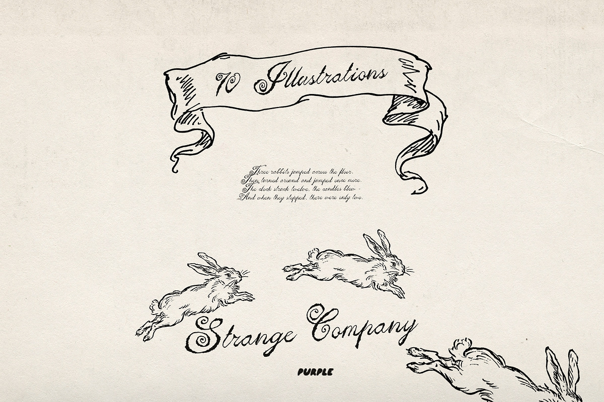 Strange Company Halloween Line Art, a Decorative Illustration by Purple (Photo 7 of 14)