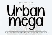 Urban Mega, a Sans Serif Font by InermediaSTUDIO (Thumbnail 1 of 7)