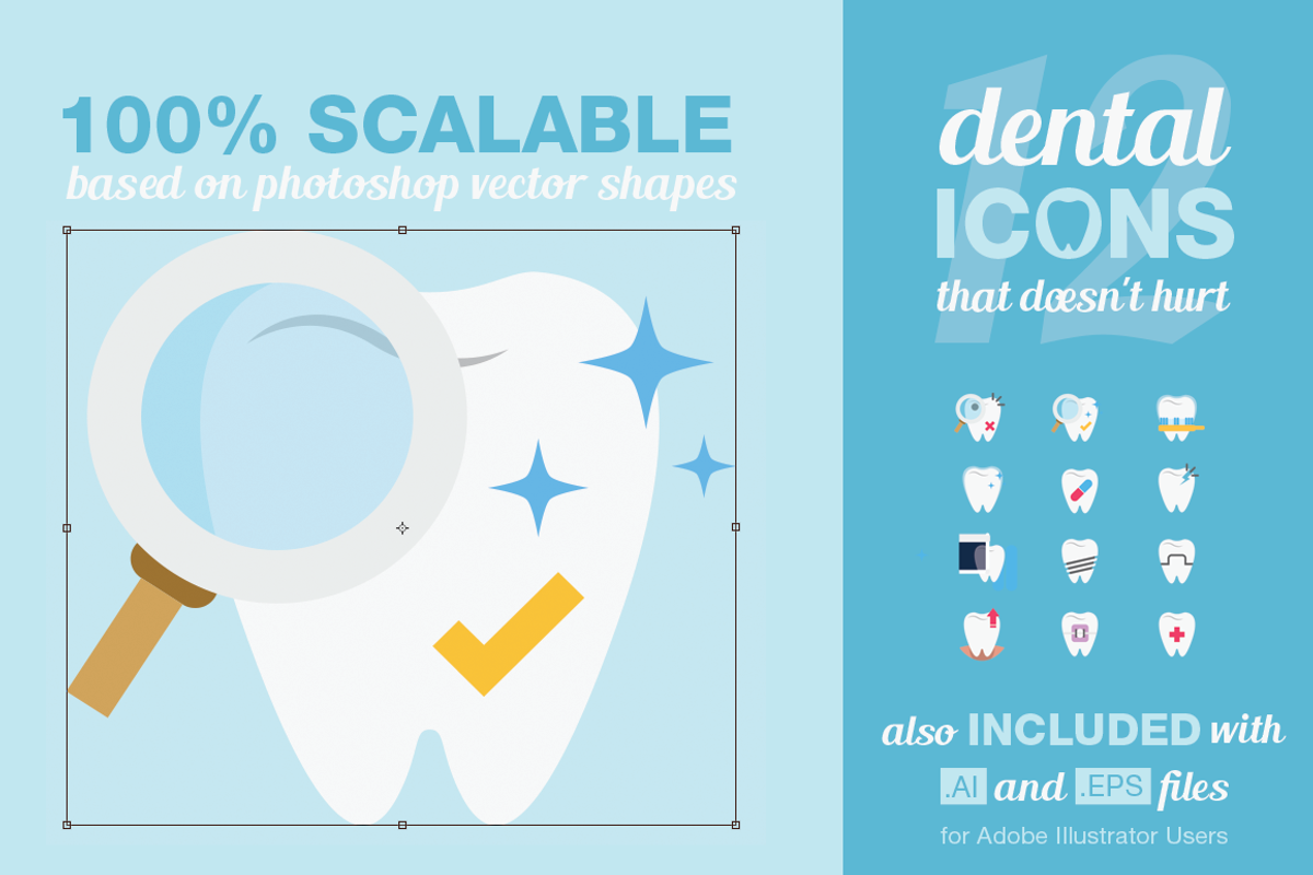 12 Dental Icons preview 2
