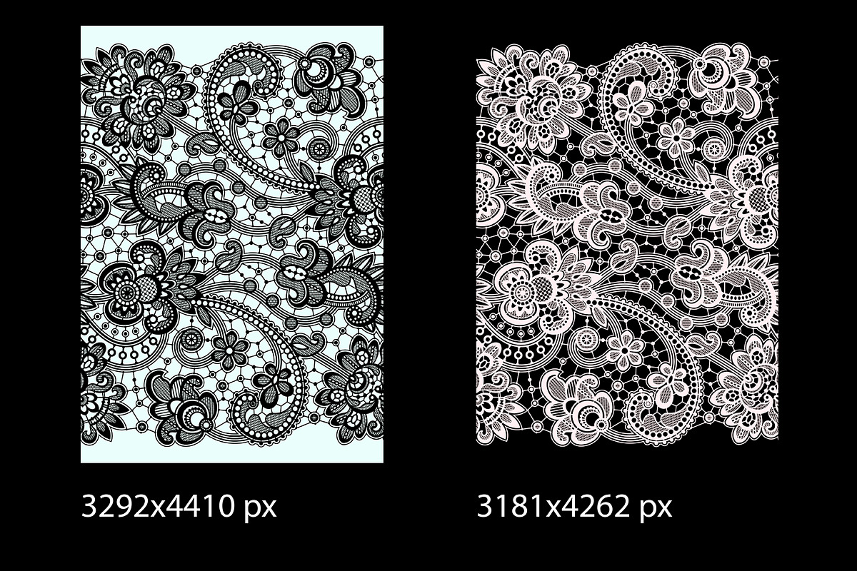 Lace seamless ribbons., a Pattern Graphic by Ajuga (Photo 6 of 8)