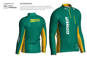 3DMen's Polar Jacket Half-zip Mockup