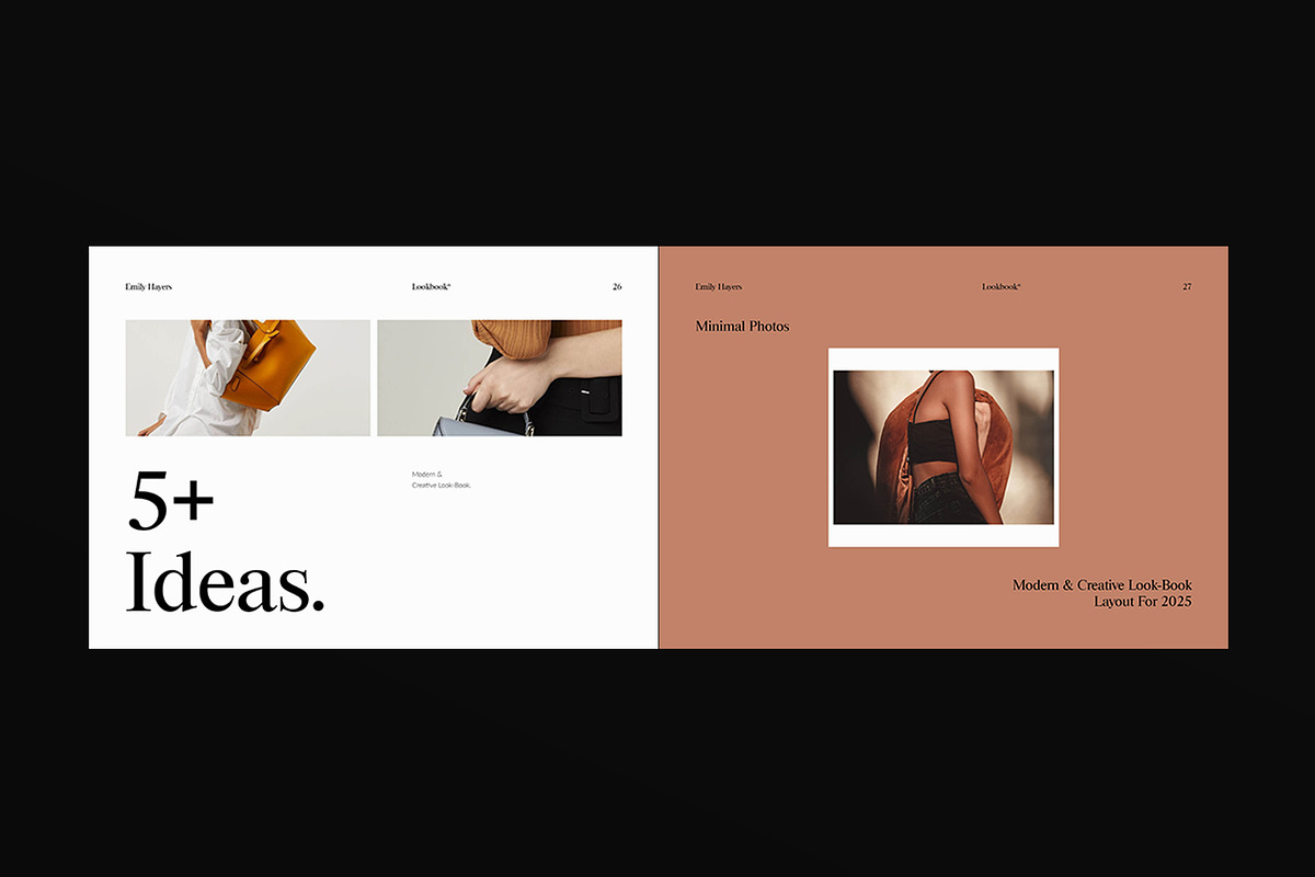 Minimalist Lookbook Landscape, a Magazine Template by DesignCrest (Photo 11 of 17)