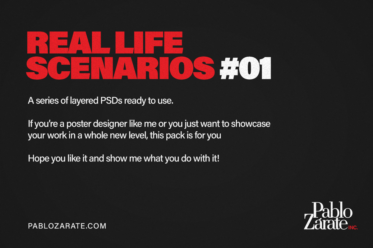Real Life Scenarios #01, a Print Template by PabloZarate™​​​​​​​ Store (Photo 4 of 5)