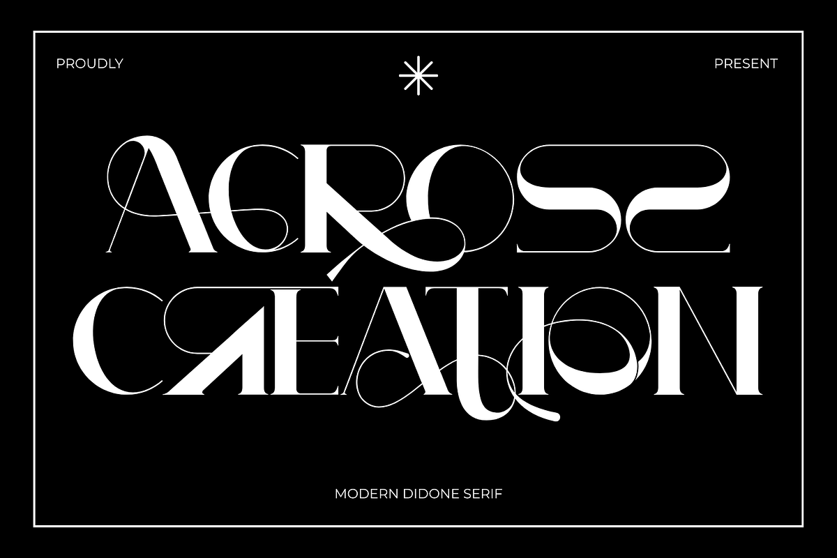 ACROSS CREATION FONT, a Serif Font by 177Studio (Photo 1 of 8)