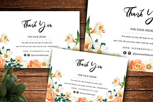 Mini Thank You Card Template ID8