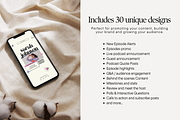 Podcast Instagram Templates, a Social Media Template by Anna Design Studio (Thumbnail 7 of 11)
