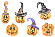 Watercolor Halloween set, an Object Illustration by Olha's watercolor (Thumbnail 2 of 10)