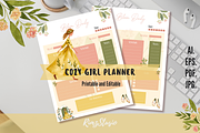 Cozy Girl Daily Planner Printable, an Object Illustration by RimzStudio (Thumbnail 1 of 3)