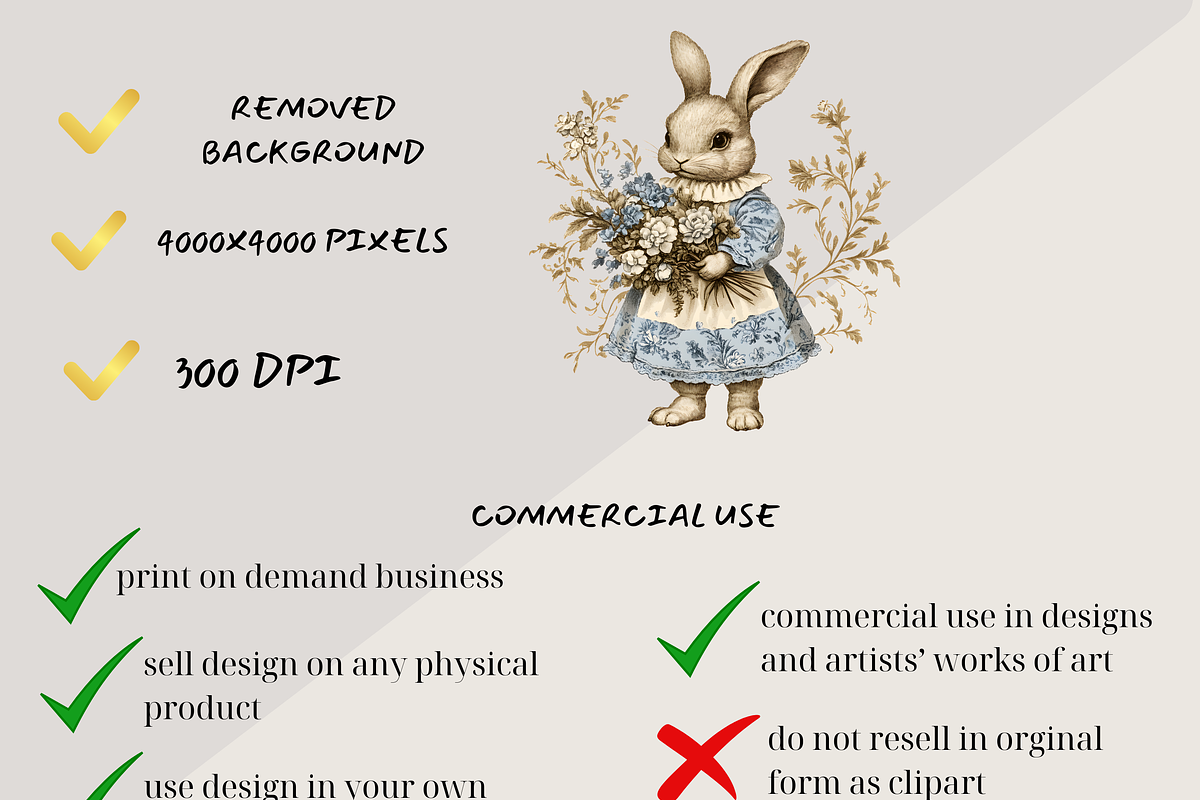 CHINOISERIE EASTER CLIPART PACK, a Seasonal Illustration by Daring Digies (Photo 6 of 8)
