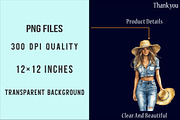 Vintage Denim Spring Clipart, an Illustration by SinaCreation (Thumbnail 4 of 5)