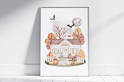 Watercolor Clipart Autumn Spirit, a Seasonal Illustration by SirenaArt (Thumbnail 2 of 8)