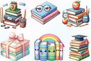 Back to School Books Stack, an Illustration by CraftArtStudio (Thumbnail 2 of 6)