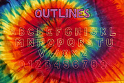 Teen Summer - Layered font + Clipart, a Font by arausidp (Thumbnail 3 of 7)