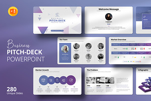 Infographic Pitch Deck PowerPoint, a Presentation Template by Design Vault