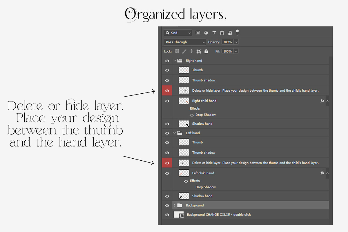 Child Hands Sticker Mockup. PSD, PNG, a Print Template by MockupMarket (Photo 2 of 8)