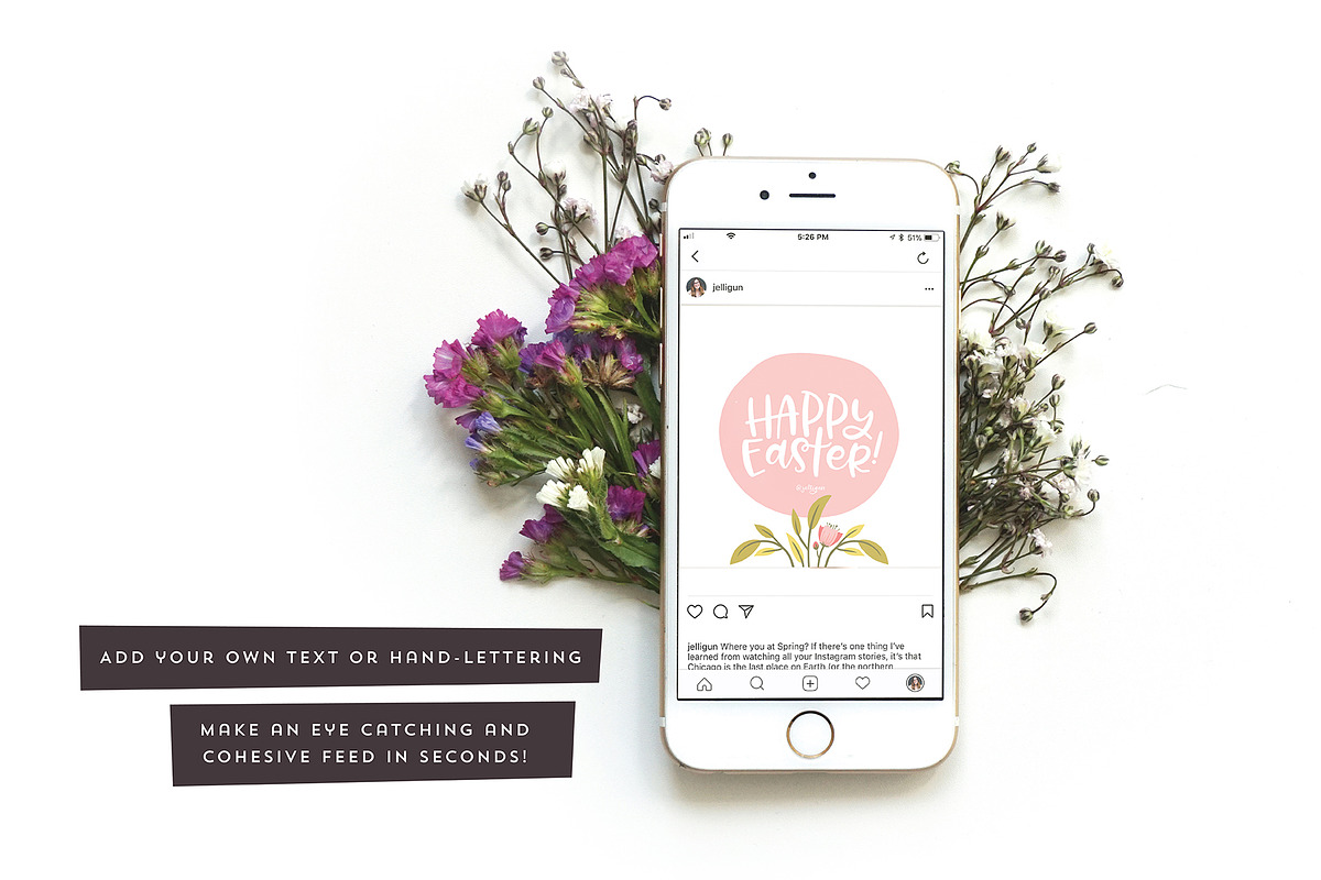 Floral social media templates, a Social Media Template by Jelligun (Photo 2 of 7)