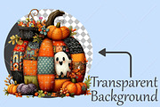 Whimsical Halloween Pumpkin Clipart, a Seasonal Illustration by Canvas Craft (Thumbnail 2 of 10)