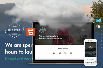 Hipster - Coming Soon Template